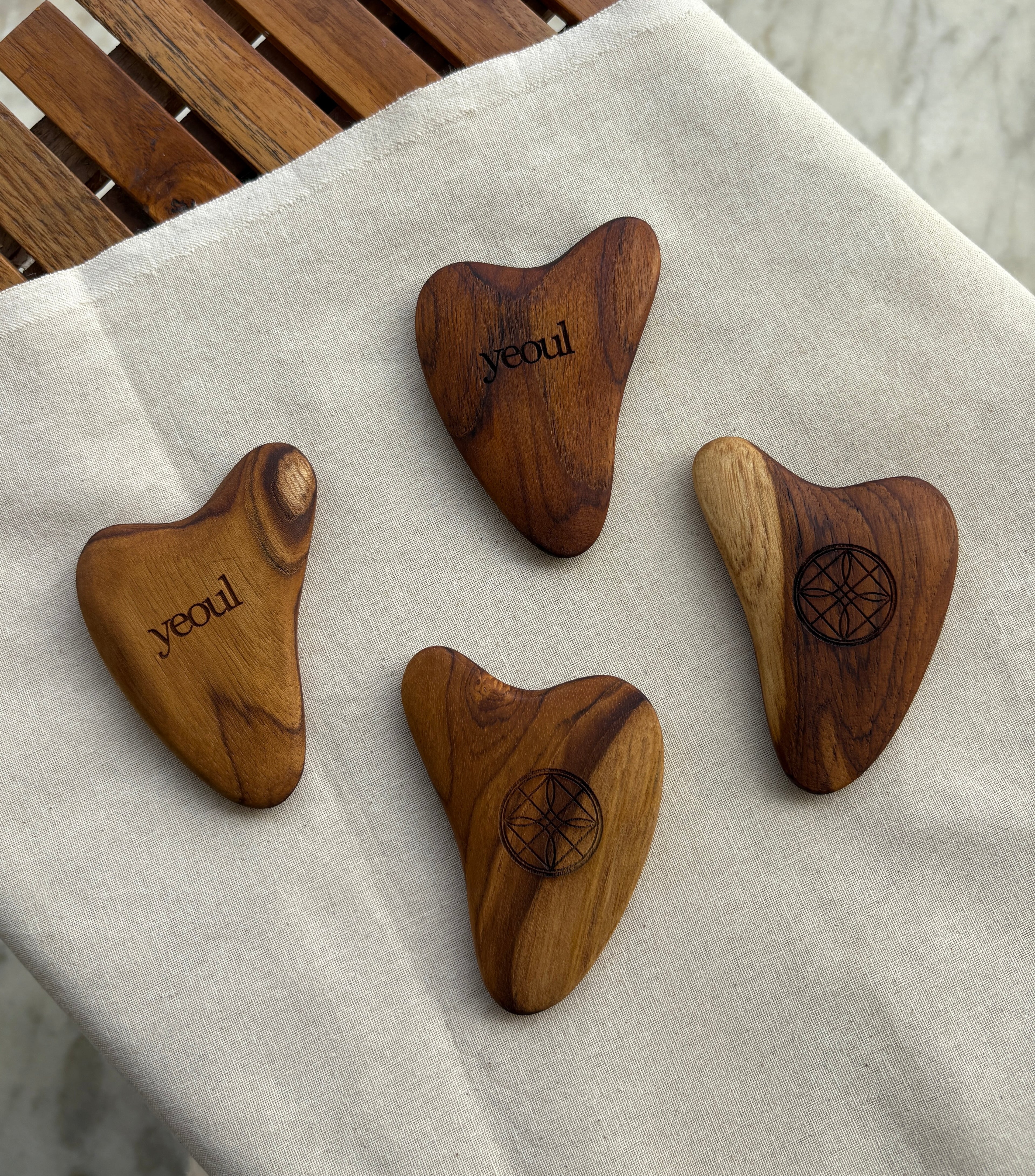 Handcrafted Wooden Heart Gua Sha Tool