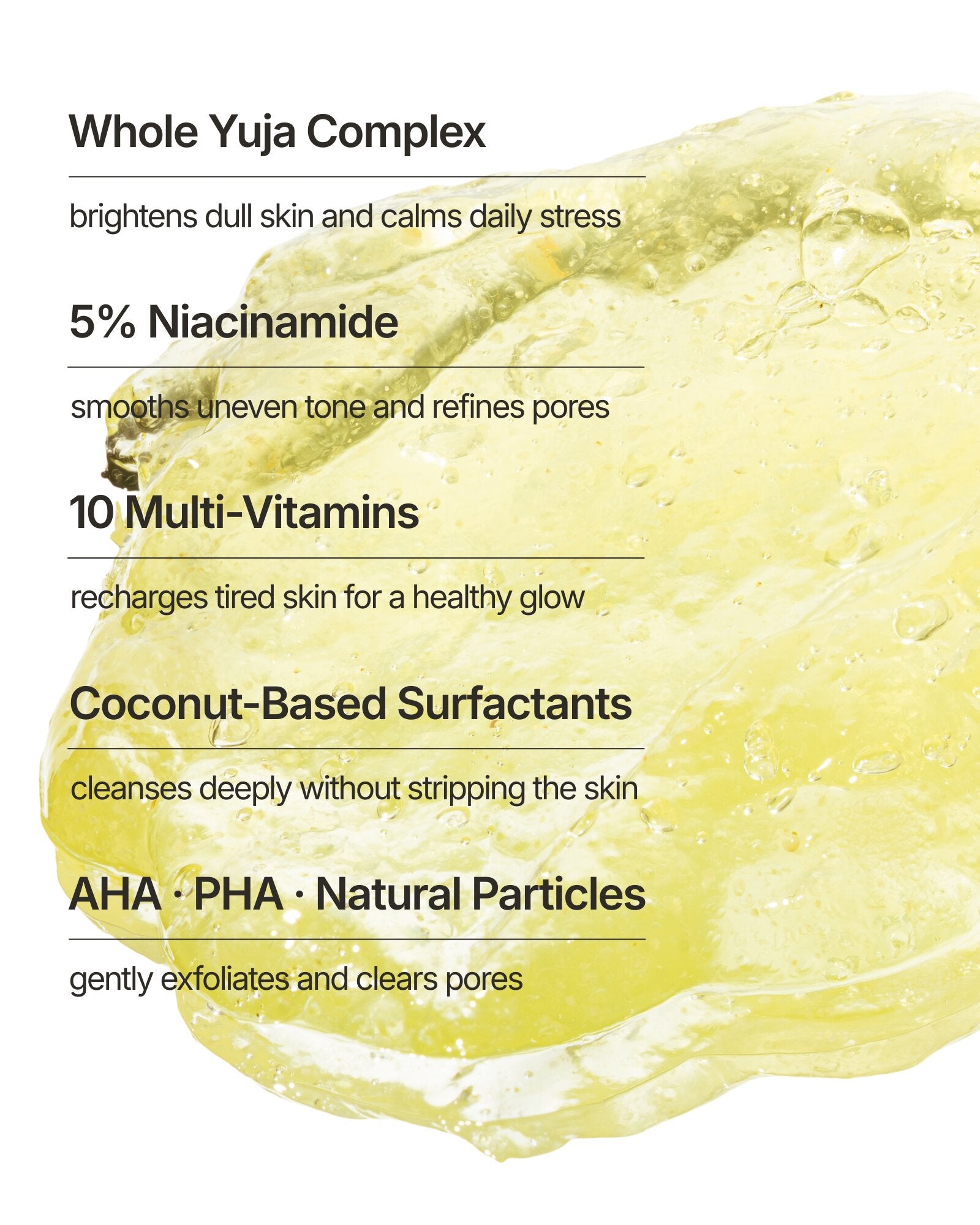 Goheung Yuja C Vita Refreshing Gel Cleanser