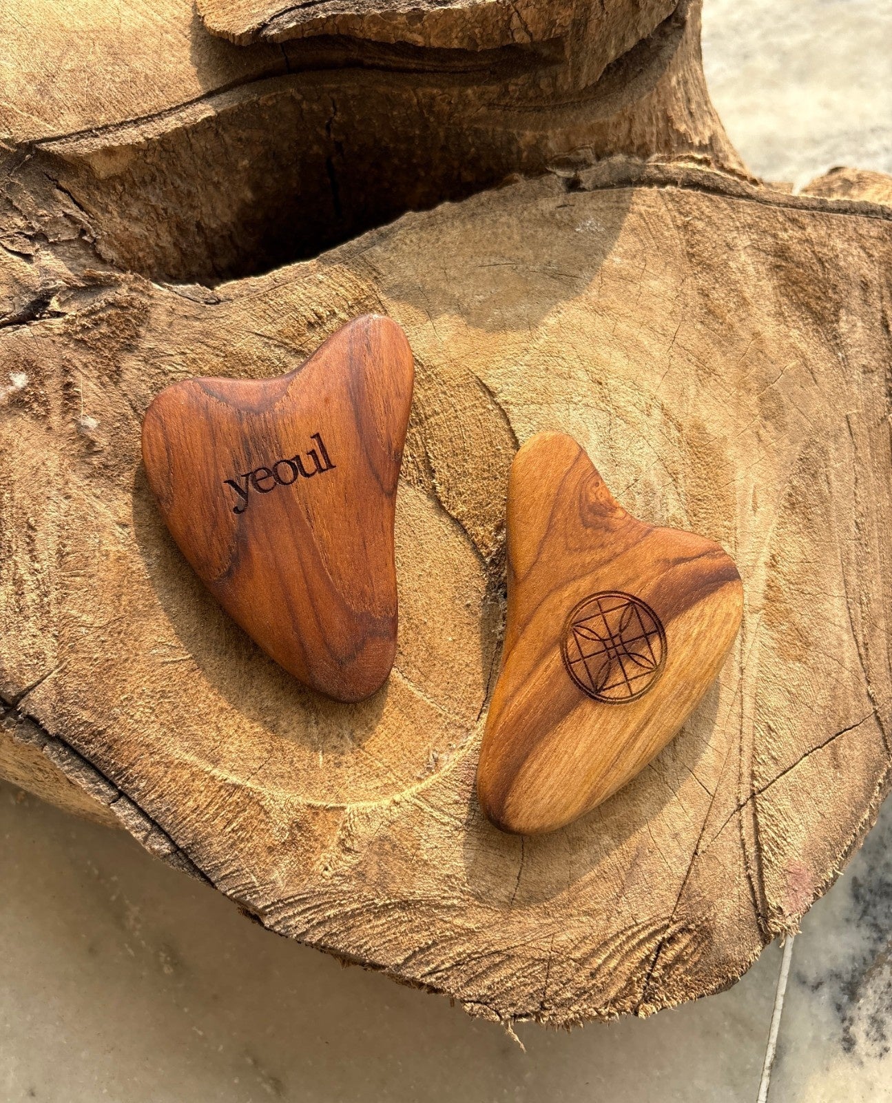 Handcrafted Wooden Heart Gua Sha Tool